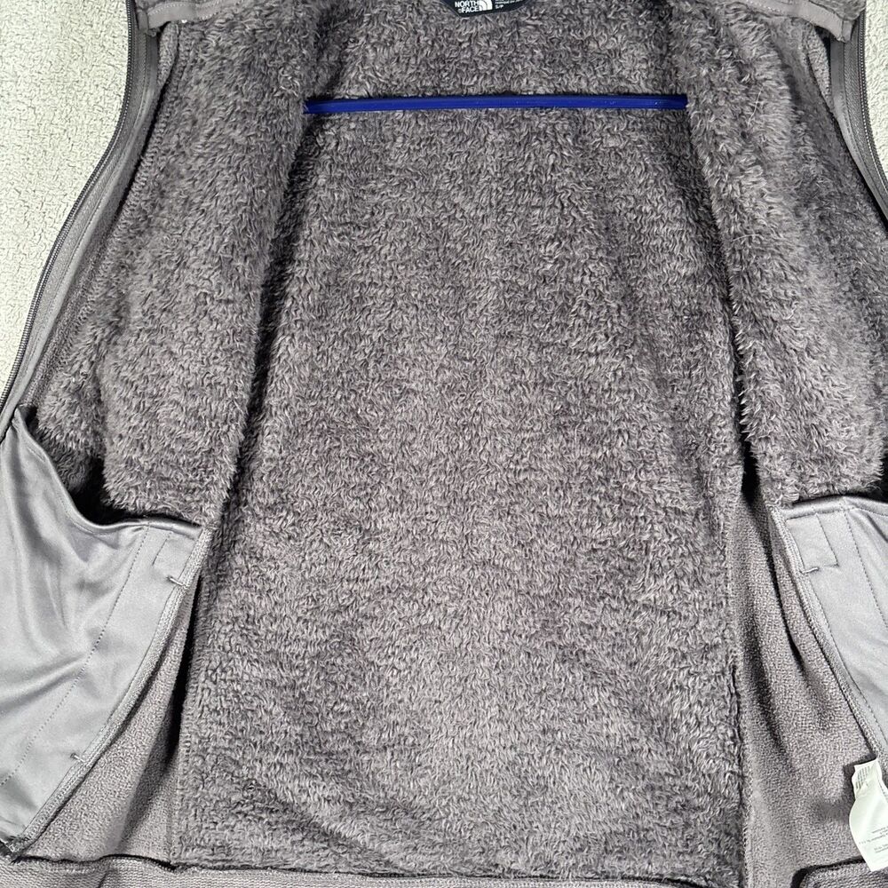 The North‎ Face Furry Fleece Vest Women’s Size S Full Zip Grey Camping Jogging - Picture 8 of 16